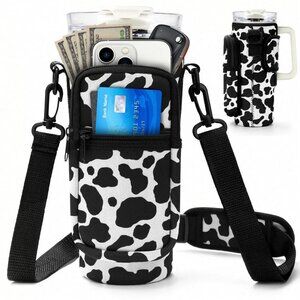 Stanley Tumbler Cow Print Carrier Bag